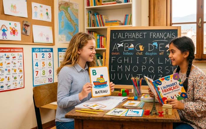 یادگیری الفبای شیرین زبان فرانسه