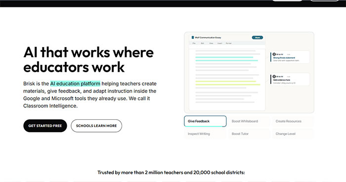 Brisk Teaching؛ طراحی سریع‌تر درس و بازخورد آموزشی