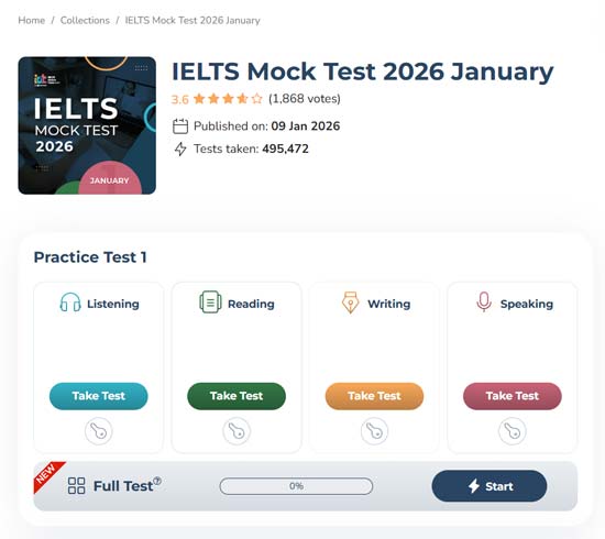 سایت ieltsonlinetests