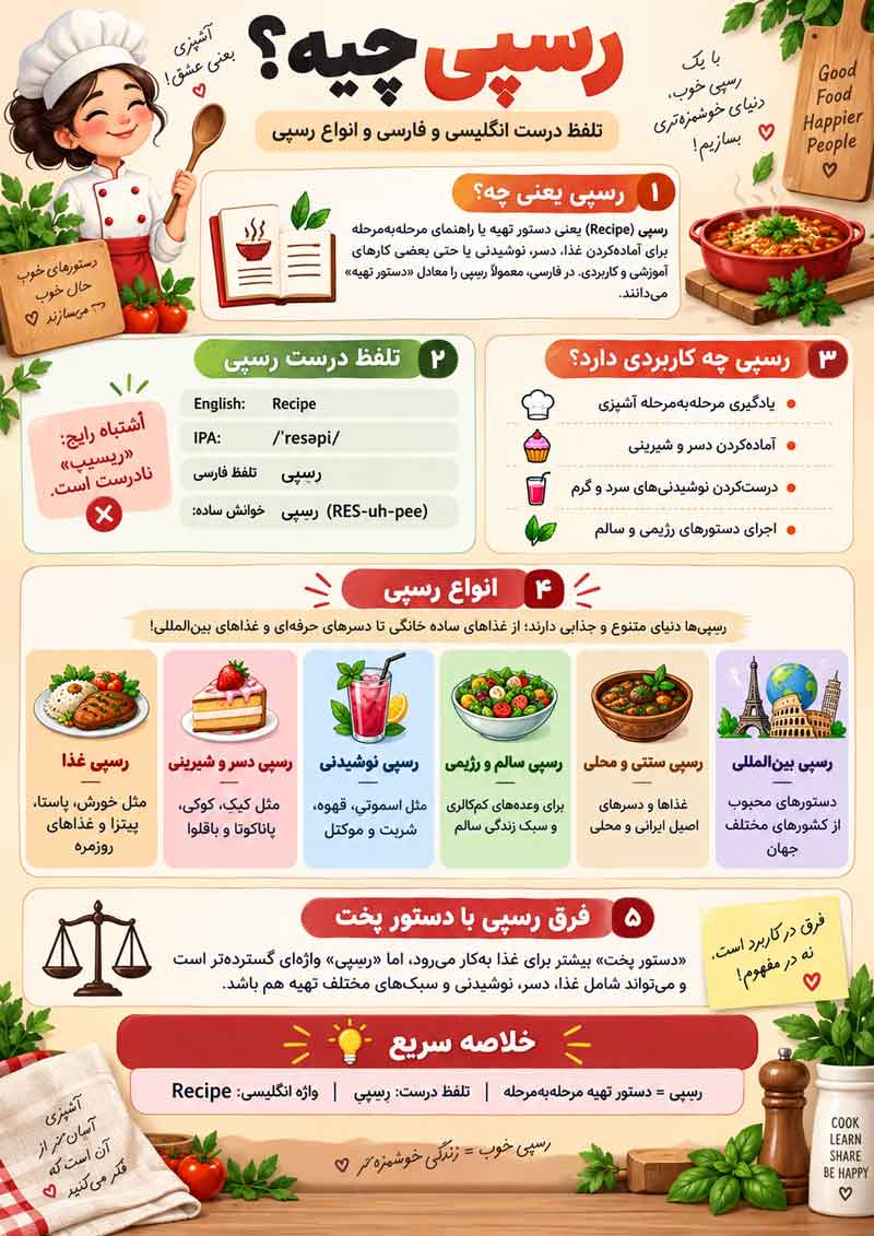 اینفوگرافیک کامل رسپی چیست؟