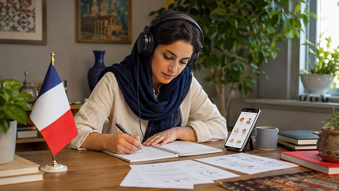 آموزش فرانسه | زبان فرانسه پیمزلر + متن | زبان نصرت فرانسه +متن