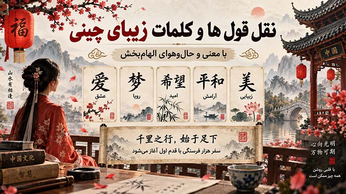 نقل قول و متن های کوتاه زیبای چینی